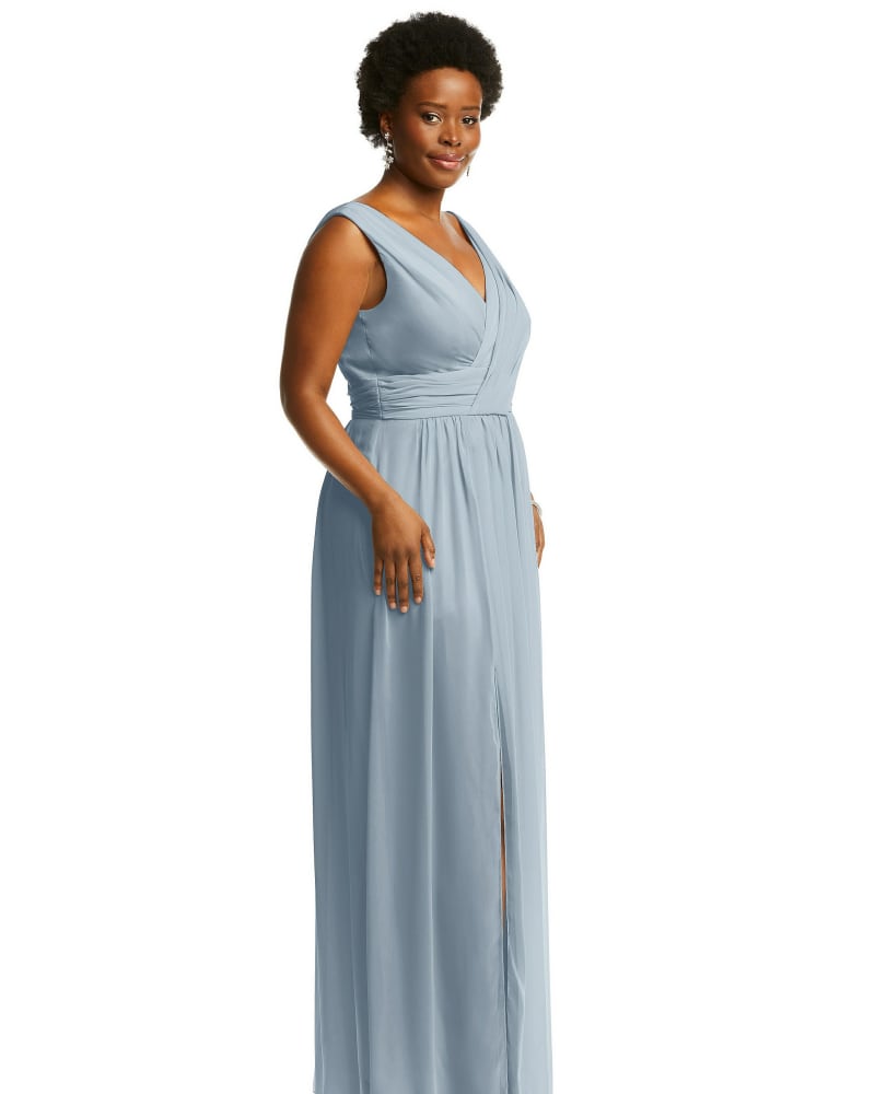 Plus size chiffon maxi dress top